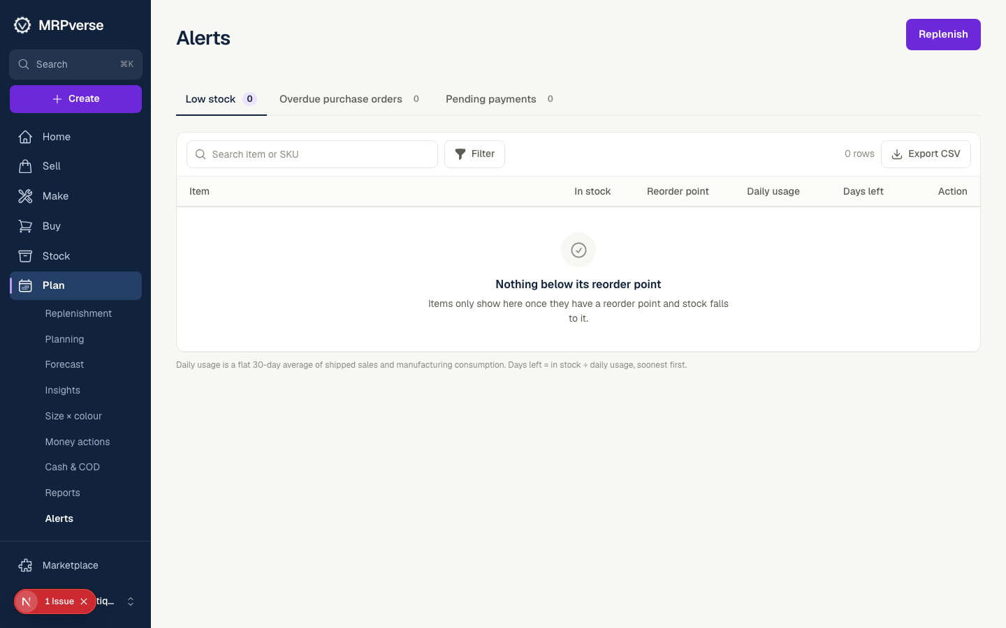 Screenshot: Check the sync log