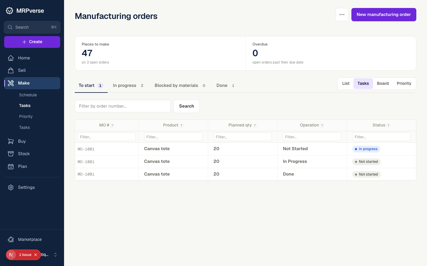 Screenshot: Close and compare